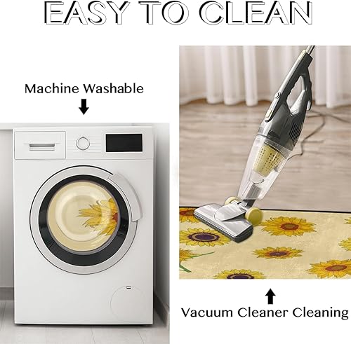 Vista 12 de GUYOS Tapete de cocina con patrón de limón vintage, acolchado, antifatiga, juego de 2 piezas, duradero, resistente a las manchas, parte inferior