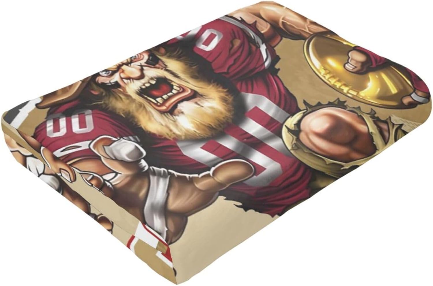 Throw Blanket Custom Football City Blanket for Men Women – Personalized Name & Number Flannel Blanket Fans Gifts for Bed, 60" x 50" - Image 7