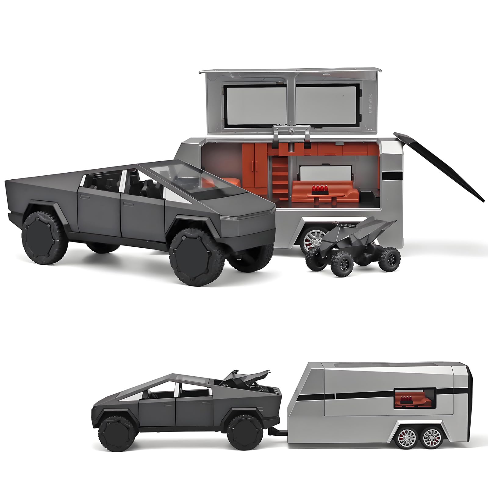 Amazon.com: OANMYJJO Truck and Trailer Toys for Boys 1/24