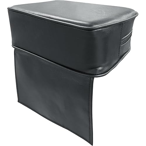 Salon Booster Seat for Kids Thick Cushioned Haircut Stool, Portable & Waterproof – Fits Barber Chairs, Salon Non-Slip, Easy-Clean, Soft Leather,Perfect for Stylists & Parents(Black)