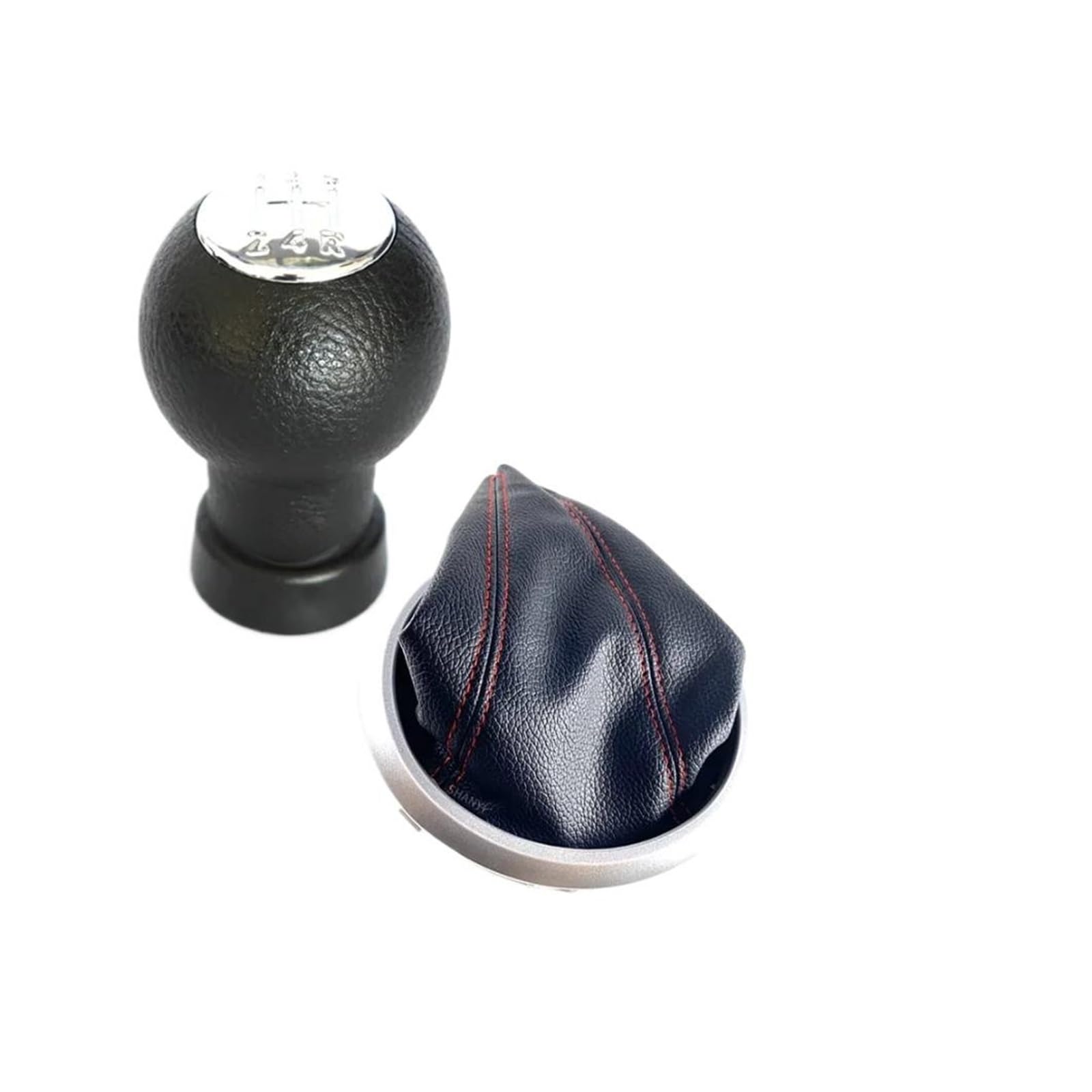 Jsyalmslw Chromed Red Line Shift Lever Knob For Suzuki For Swift 2011-2017 Upgrade