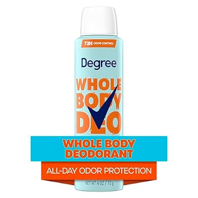 Degree Women Whole Body Deodorant Spray, Fresh Citrus Scent, Aluminum Free 72H Odor Protection 4 oz