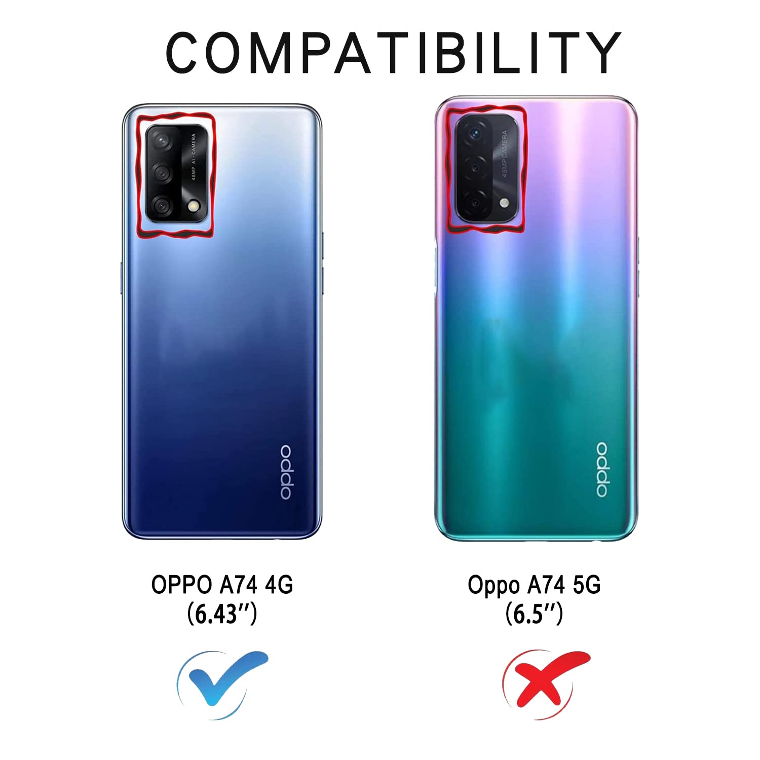 Garozckir Cover per Oppo A74 4G & Oppo A95 4G, Pelle Premium Portafoglio Protezione Wallet Libro Flip Case Magnetica Supporto Custodia per Oppo A74 4G & Oppo A95 4G (Blu