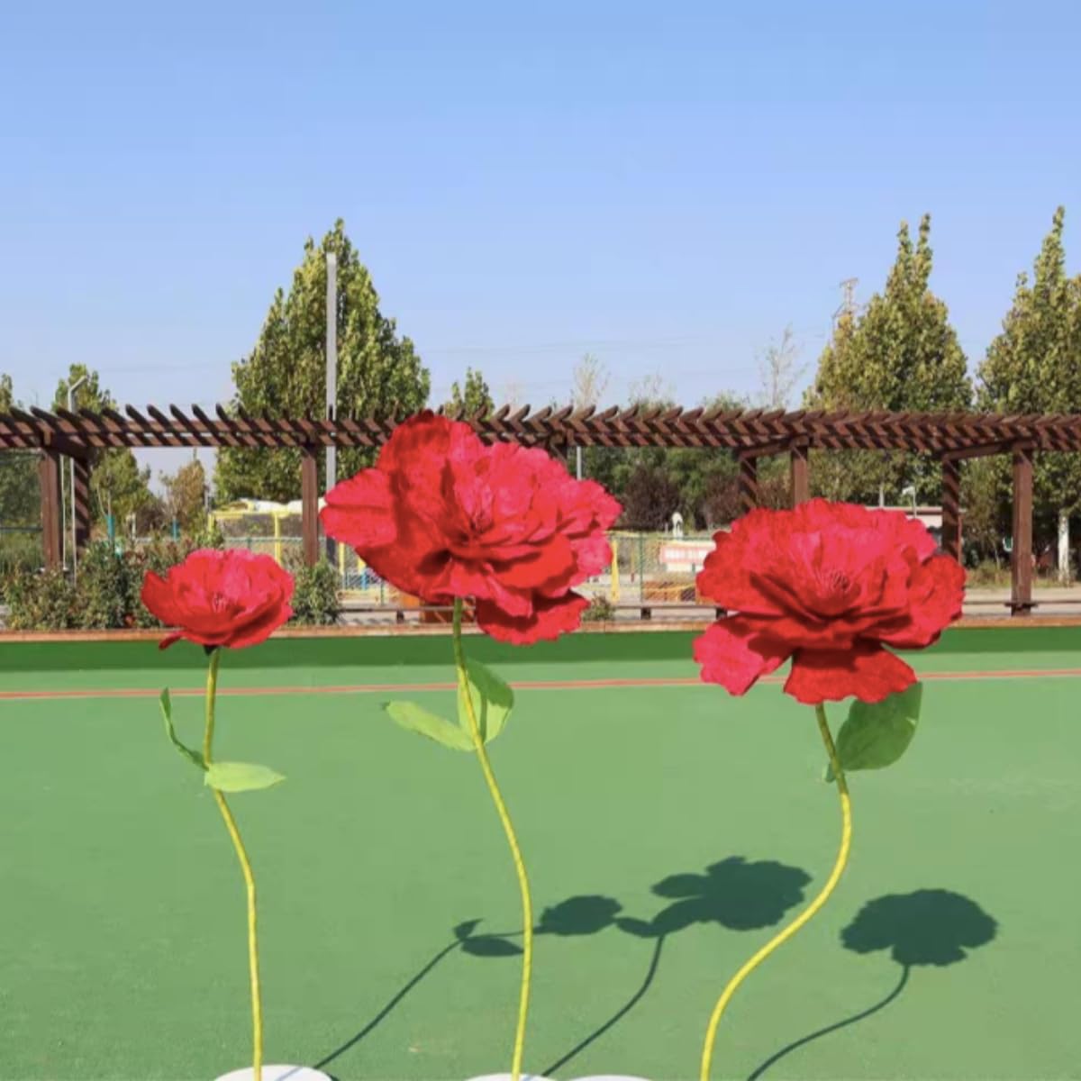 YUANXIN Rosa Gigante de 165 cm - Flores Artificiales Falsas, Regalo Creativo Hecho a Mano para Aniversario de Boda, Día de San Valentín, Día de la Madre y Decoración