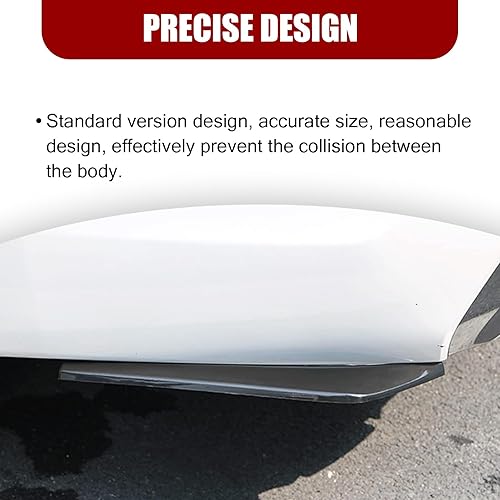 Miniatura 4 de UGSHY 2 piezas de parachoques de automóvil, 13.3 x 5.1 pulgadas, decoración de guardabarros impermeable para modificación de vehículos, accesorios