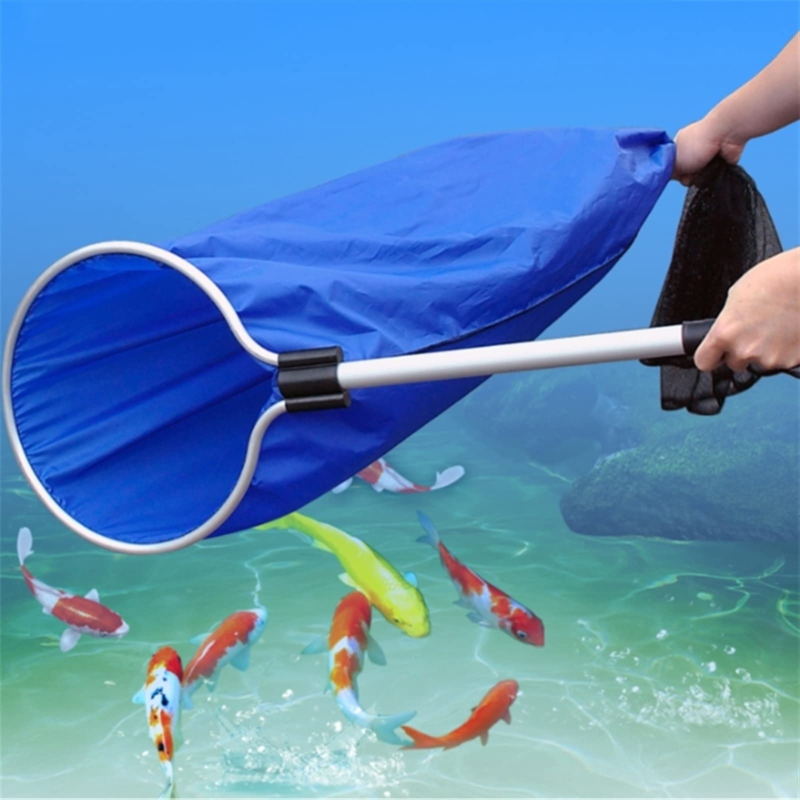 Red de Pesca Red de Pesca for Acuario de Criaturas, Red de Aterrizaje for Peces, Red de Captura, Cesta de Malla Suave for Accesorios de cría de Peces Red de Aterrizaje de Pesca
