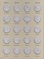 Vista 2 de H.E. Harris & Co. US Washington National Parks Quarter Coin Folder Two Volume Set P & D 2010 – 2021#2880,2881