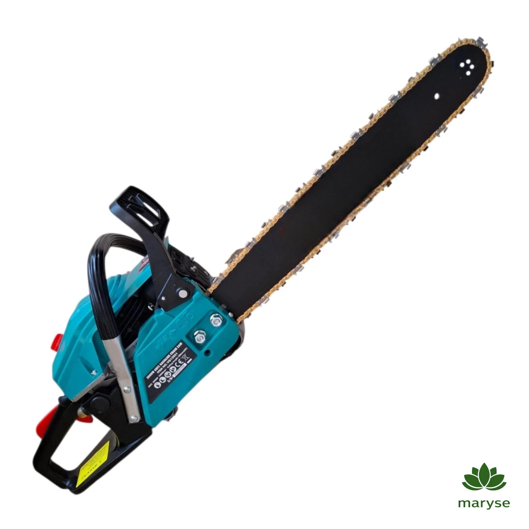 Motosega Professionale a Scoppio 68cc - Motore 2 Tempi ad Alte Prestazioni, Barra da 55 cm, Sistema Antivibrazione e Freno Catena di Sicurezza - Ideale per Taglio Legna, Potatura e Abbattimento