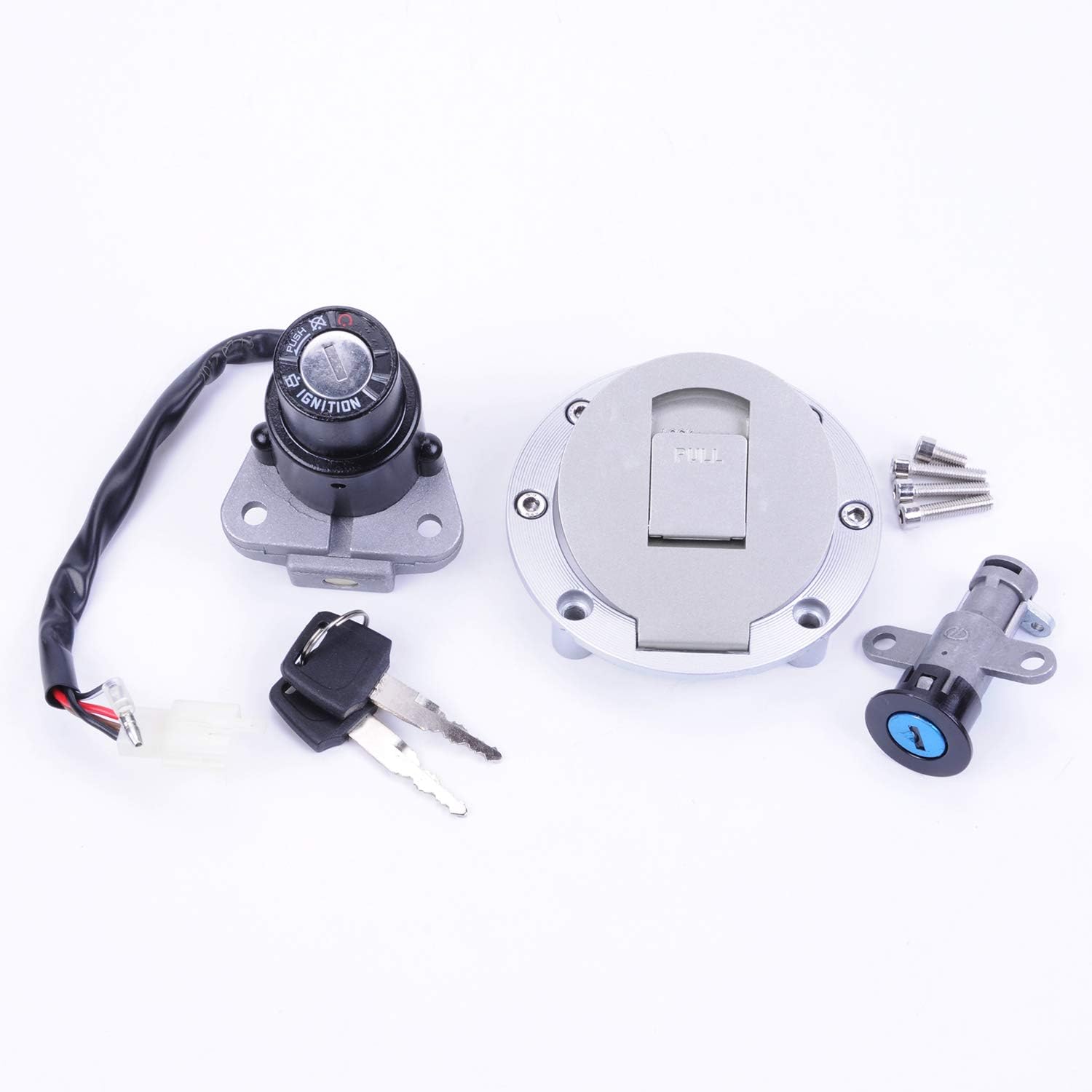 Sunny New Ignition Switch Lock Fuel Gas Cap With Key For YAMAHA TZR125 TZM150 TZR150