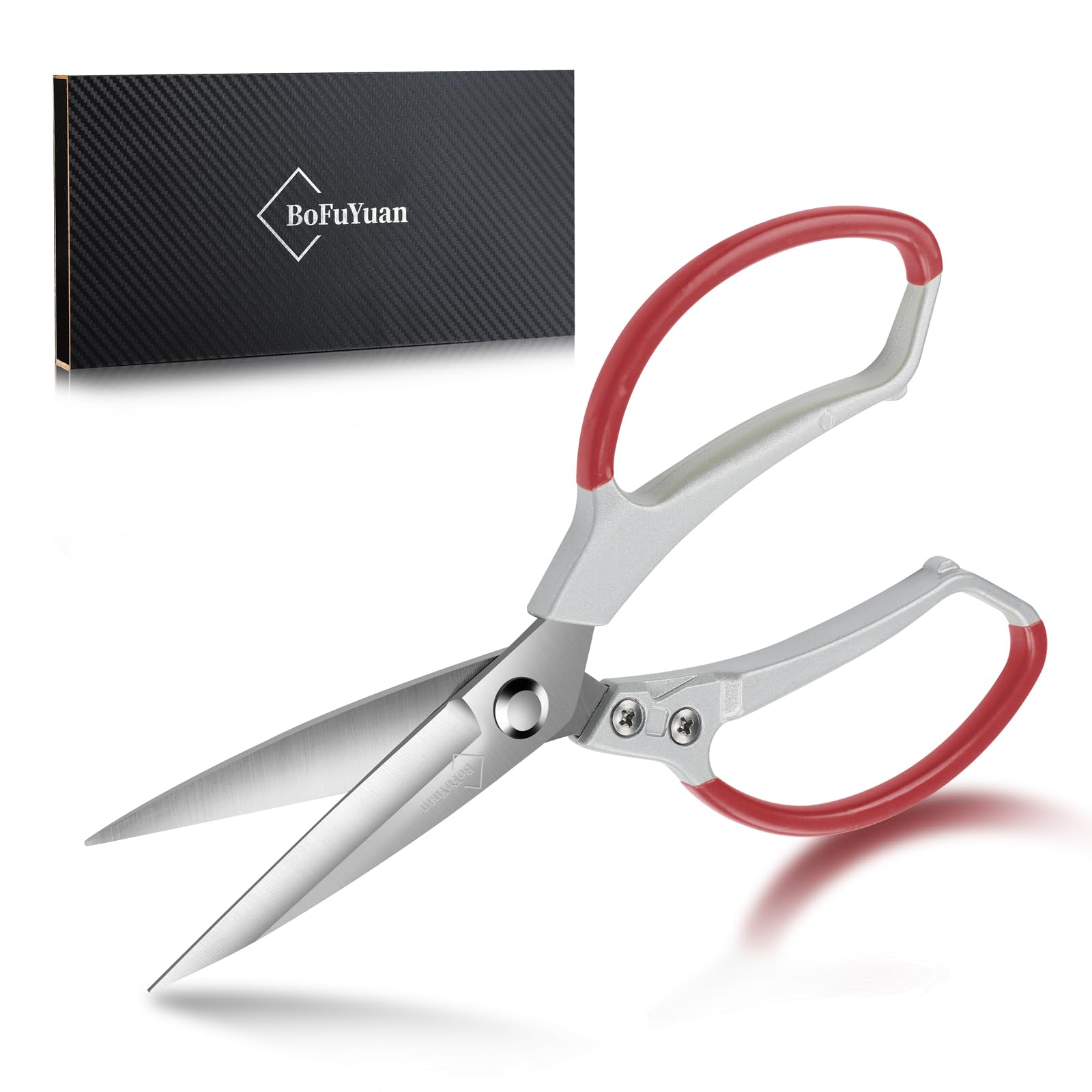 Amazon.com: BoFuYuan Scissors Heavy Duty Utility - Stainless Steel ...