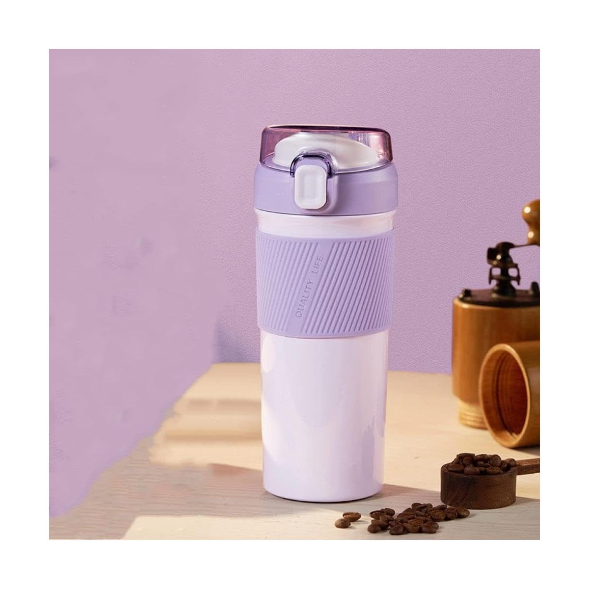 Vaso térmico de Acero Inoxidable 316 de 480 ml, Taza térmica portátil y Reutilizable para café frío/Caliente