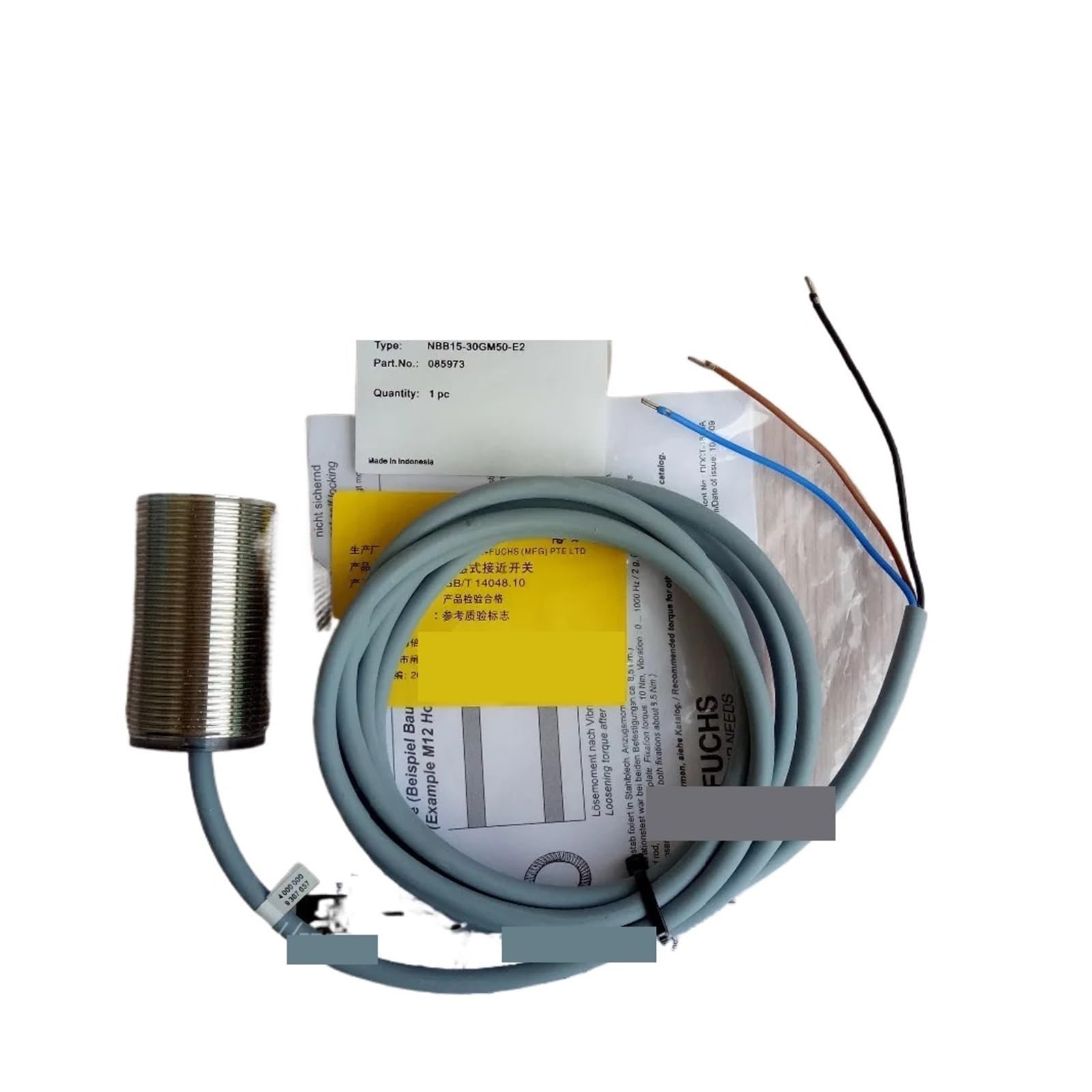 JJKKOZVQF NBB15-30GM50-E0 NBB15-30GM50-E2 NBB15-30GM50-E0-V1 NBB15-30GM50-E2-V1 Proximity Switch Sensor(NBB15-30GM50-E2-V1)