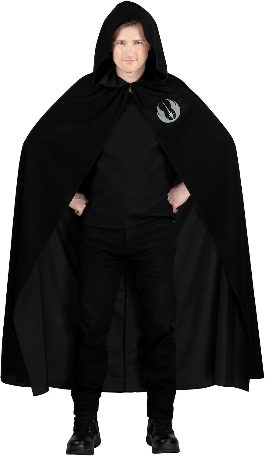 STAR WARS Luke Skywalker Adult Black Hooded Robe Costume Large