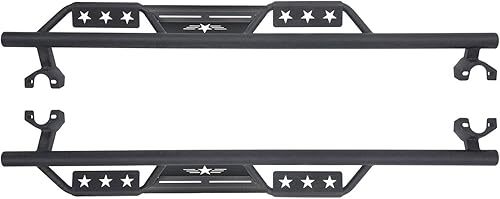 Miniatura 7 de u-Box Wrangler JKU - Estribo de acero sólido Nerf Bar para Jeep Wrangler JK Unlimited 2007-2018 4 puertas