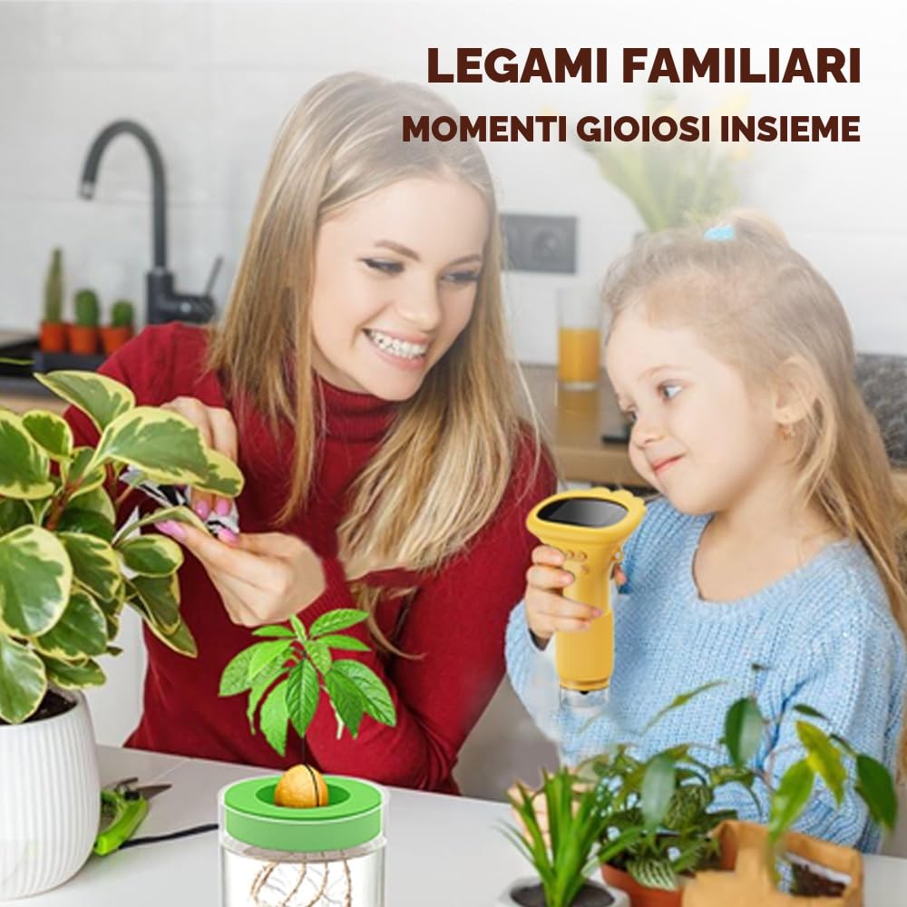Microscopio per bambini, 2,0 pollici, 1000X, microscopio USB con 8 luci a LED regolabili, giocattolo digitale per ragazzi e ragazze, collegamento al PC