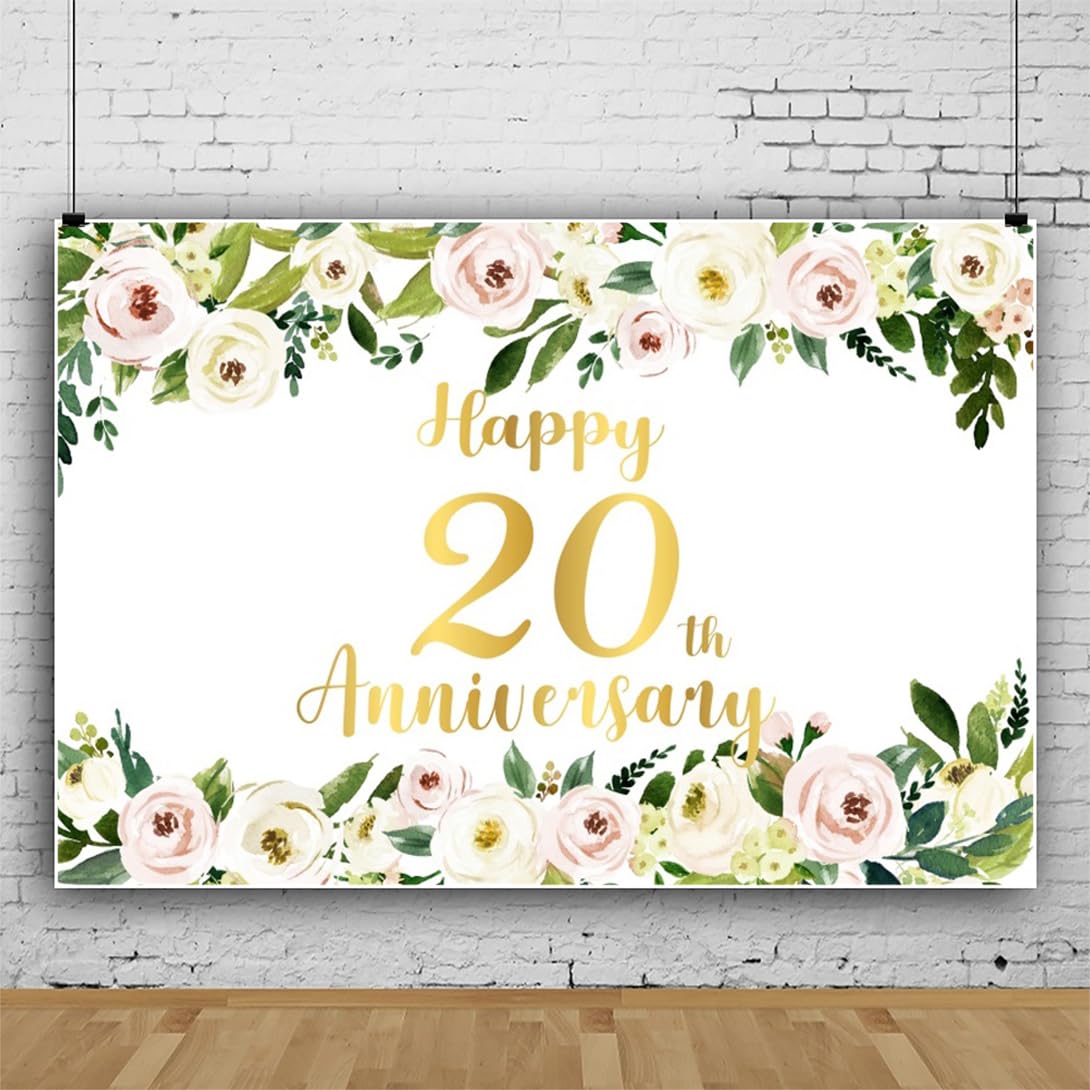 Tecreo Toile De Fond Pour 20e Anniversaire De Fille Affiche En Tissu