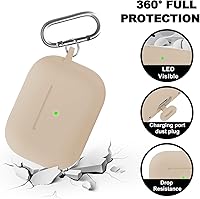 Vista 447 de Funda para AirPods Pro con kit de limpieza, funda de silicona suave para Apple AirPod Pro de 1ª/2ª generación, accesorios de funda AirPods Pro/Pro 2