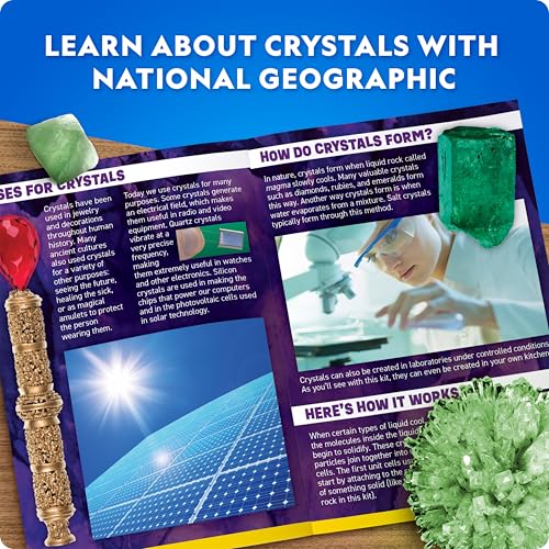 NATIONAL GEOGRAPHIC Jumbo Glow in the Dark Crystal Growing Kit - Up to 3x Larger Than Our Standard Crystals, Crystal Growing STEM Science Kit for Kids - Image 6