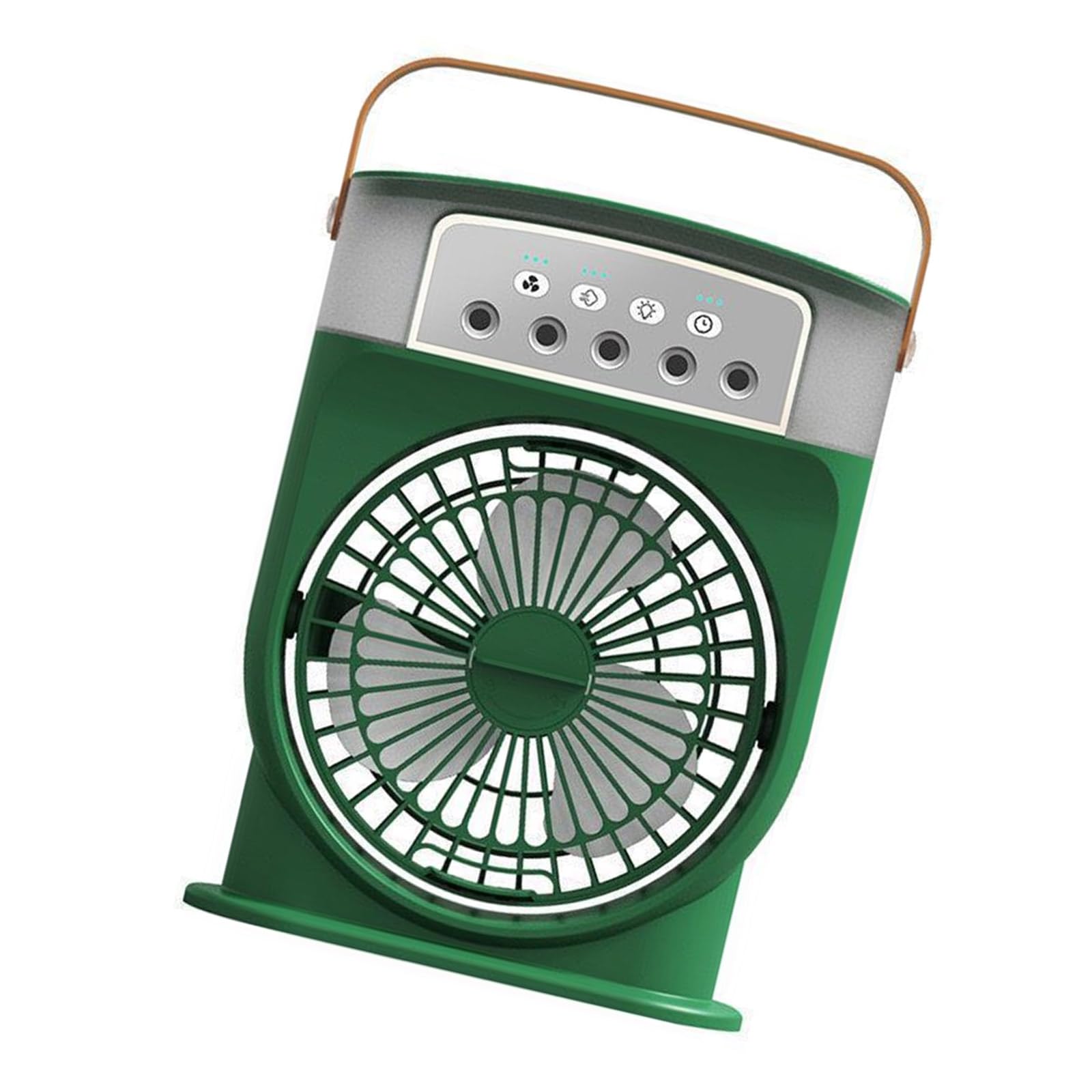 Jazuaiao Rechargeable Small Desktop Fan Air Cooling Machine 3 Speeds Cooling Solution for Home Dormitory Own Rechargeable Portable Humidifier Fan
