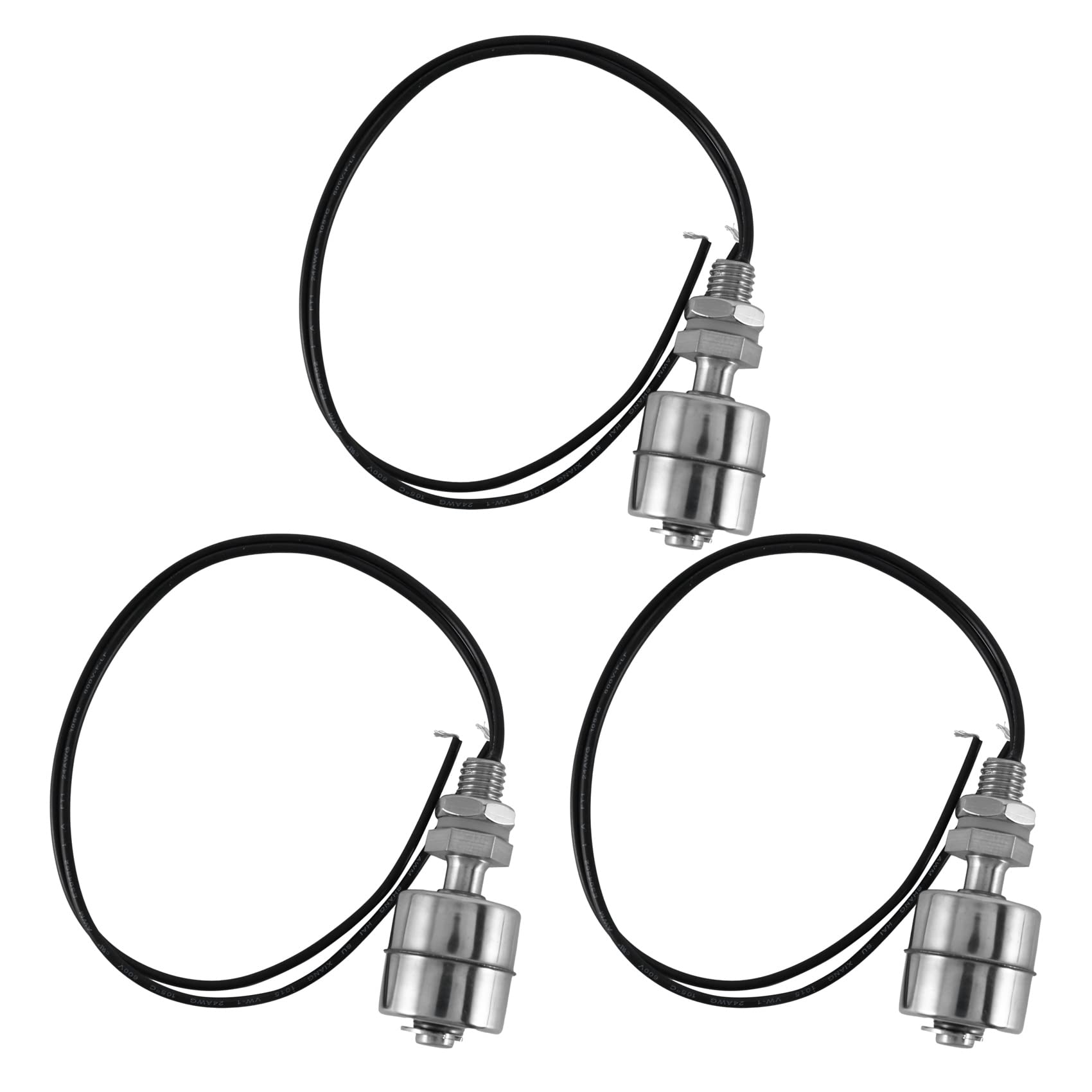 Jnchdghwa Silver 3X Aquarium Pool Liquid Water Level Sensor Stainless Steel Float Switch