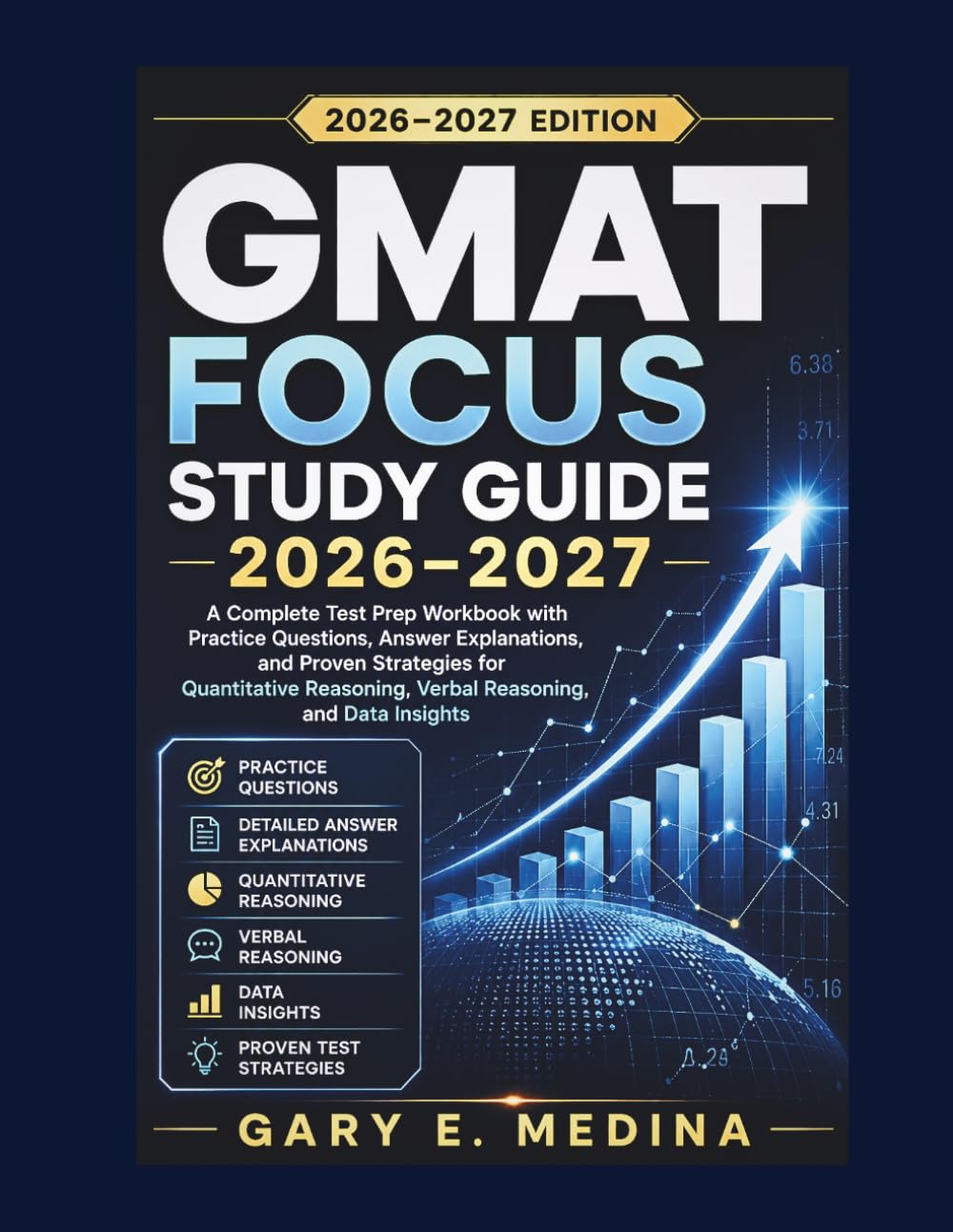 GMAT Focus Study Guide 2026–2027: A Complete Test Prep Workbook with Practice Questions, Answer Explanations, and Proven Strategies for Quantitative Reasoning, Verbal Reasoning, and Data Insights