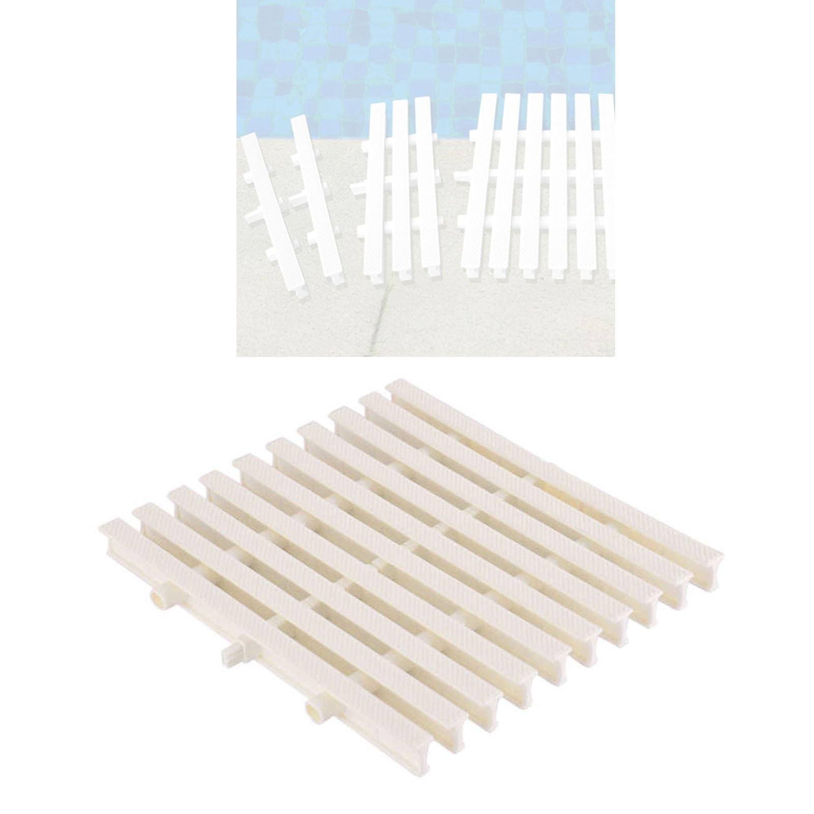 Grille de drainage pour piscine et allée lot de 5 éléments de surverse pour grand débit