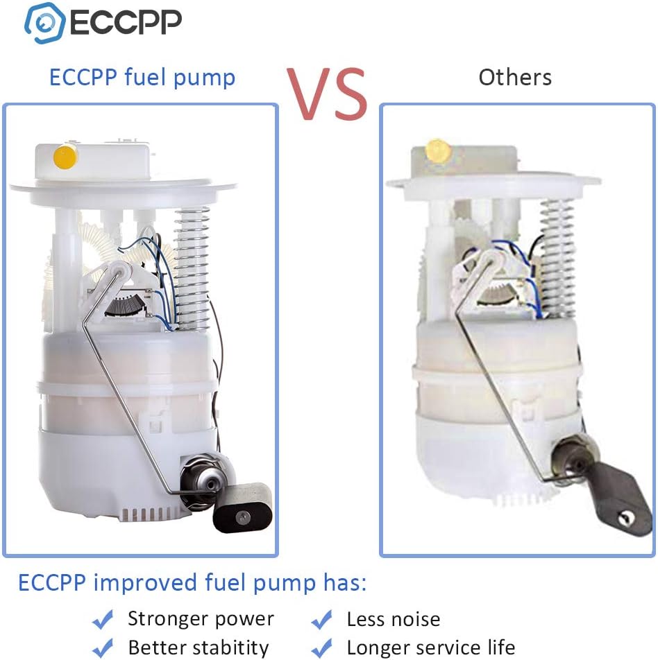 ECCPP Electric Fuel Pump Module Assembly w/Sending Unit Replacement for Nissan Cube Versa 2007 2008 2009 2010 2011 2012 2013 2014 L4 1.8L 1.6L E8855M