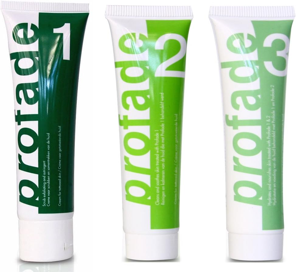 Profade Tattoo Removal 1-2-3 | Cream | Natural Removing Tattoos without Laser Treatment Colour Pigments Effectively Remove