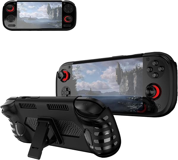 Funda protectora para Ayn Odin 3, NOUKAJU, a prueba de caídas, antiarañazos, a prueba de golpes, cubierta protectora de silicona para consola de juegos Ayn Odin 3 (negro)