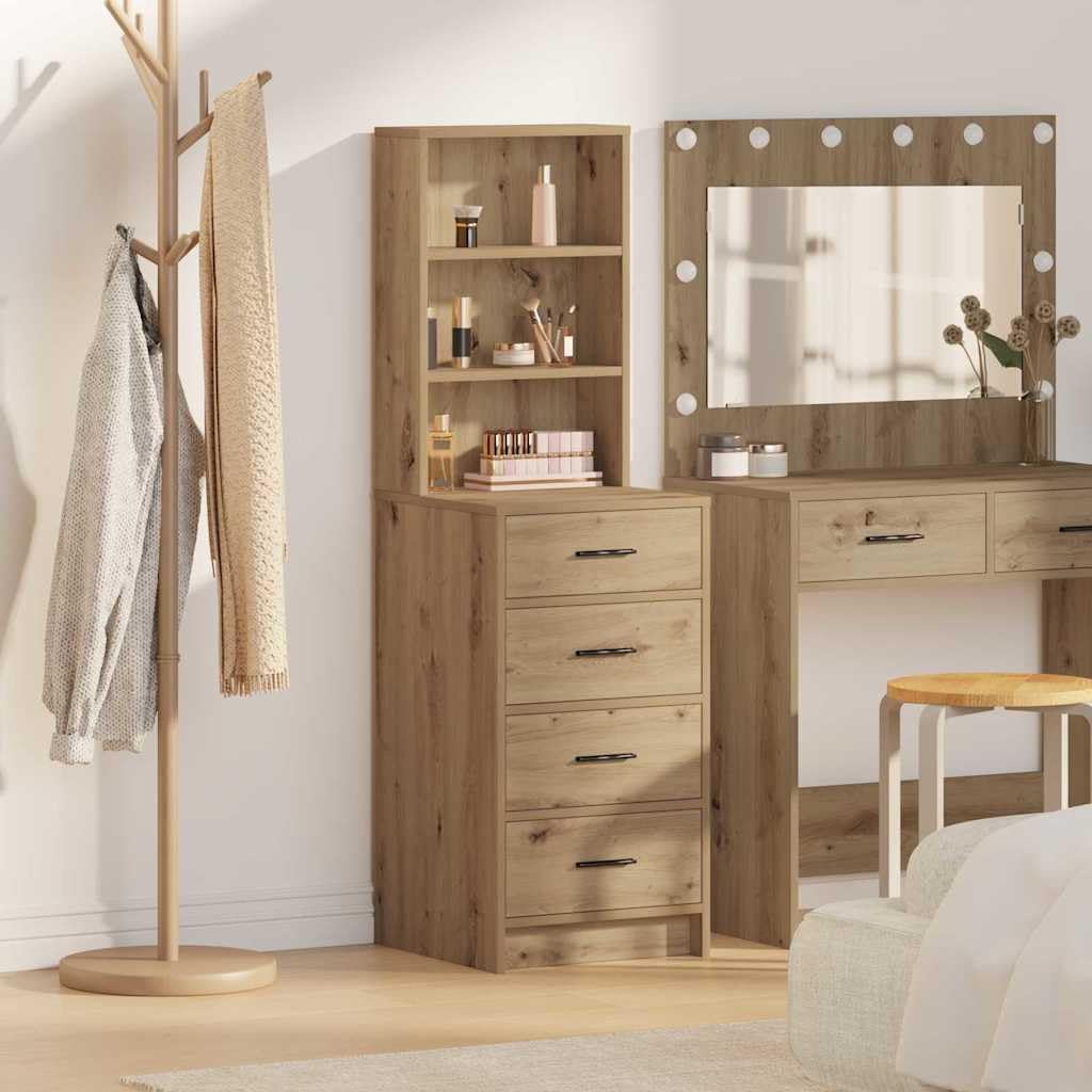 vidaXL Alacena Roble Artisan 40 x 41 x 135 cm Madera de ingeniería | Mucho espacio para tus cosas, Un look moderno que se adapta a cualquier decoración, Hecho de madera elaborada para que dure