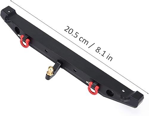 Miniatura 3 de Tbest Parachoques trasero RC, parachoques trasero LED RC Crawler Soporte de parachoques de metal compatible con SCX10II 90046 modelo de automóvil