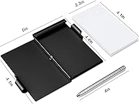 Vista 3 de amassan Cuaderno de bolsillo metálico de 10 piezas con juego de bolígrafos, bloc de notas de bolsillo pequeño, estuche de aluminio con bolígrafo