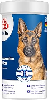 8in1 Glucosamin Tabletten - zur Nahrungsergänzung bei ausgewachsenen und älteren Hunden, 1 Dose (55 Tabletten) product image