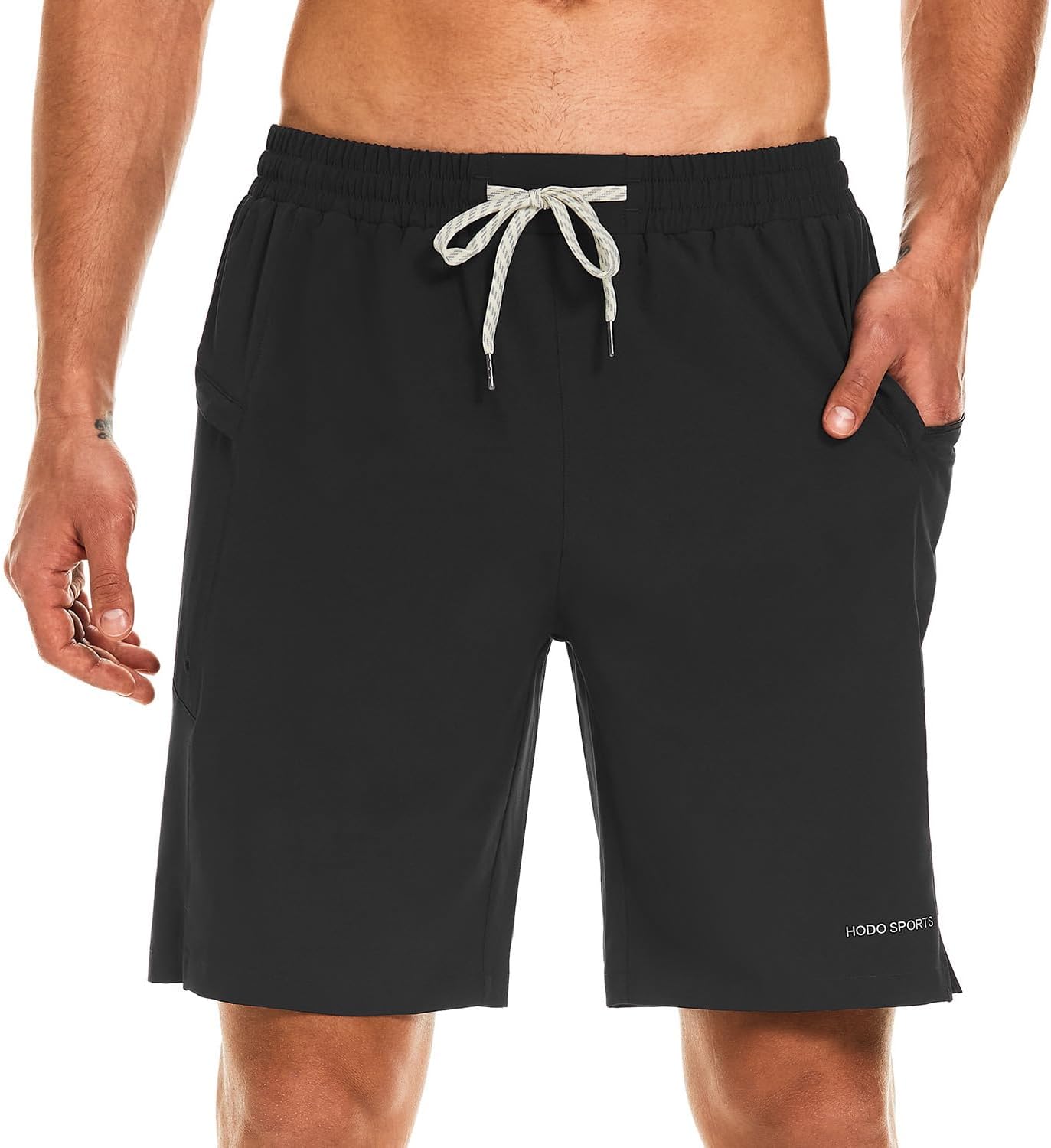 HODOSPORTS Mens Swimsuit Trunks 9" Quick Dry Swim Shorts with Compression Liner and Pockets - Image 2