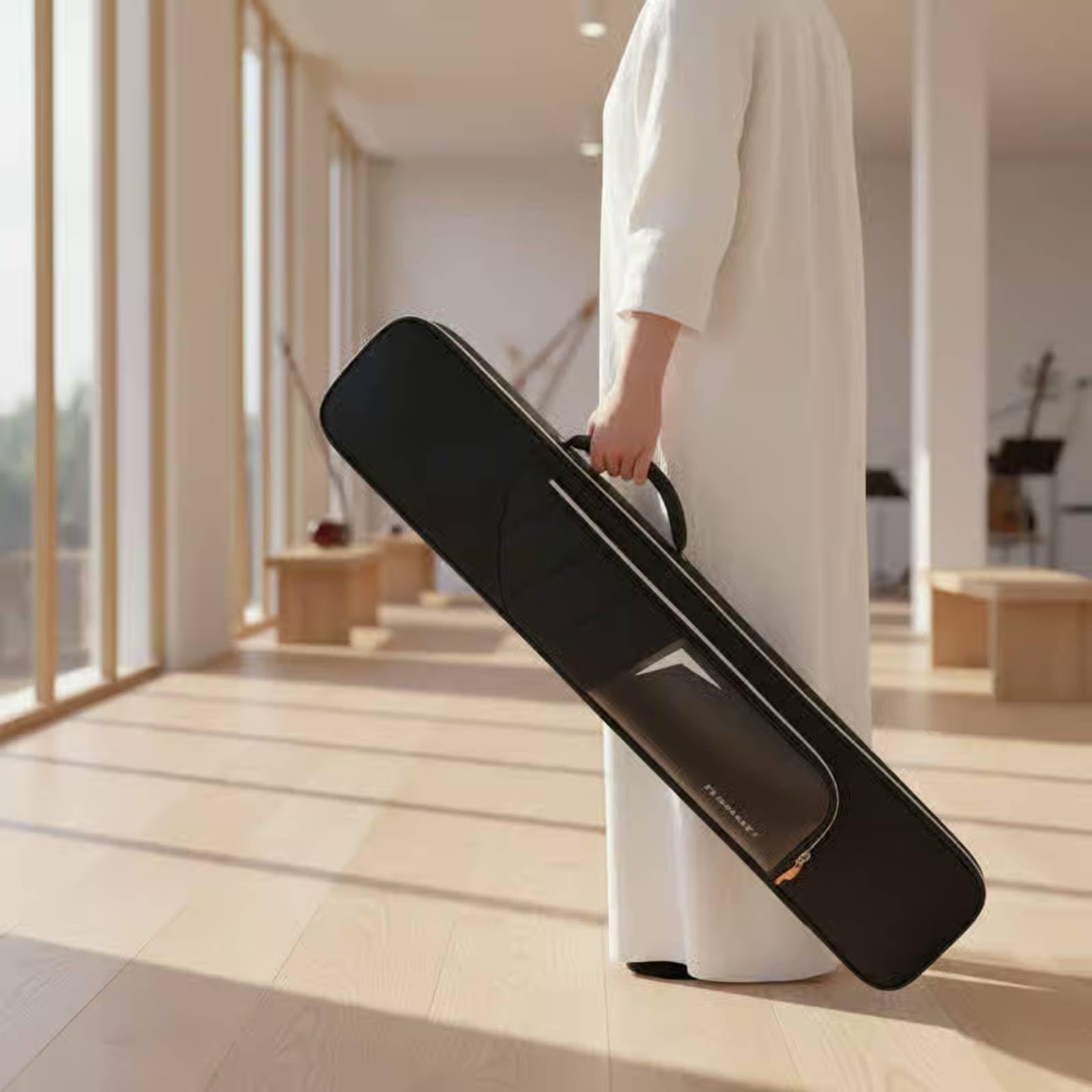 Erhu Custodia Borsa per Trasporto Strumento Musicale Sacchetto Imbottito con Tracolla Adatta a Performance Conservatorio Viaggi