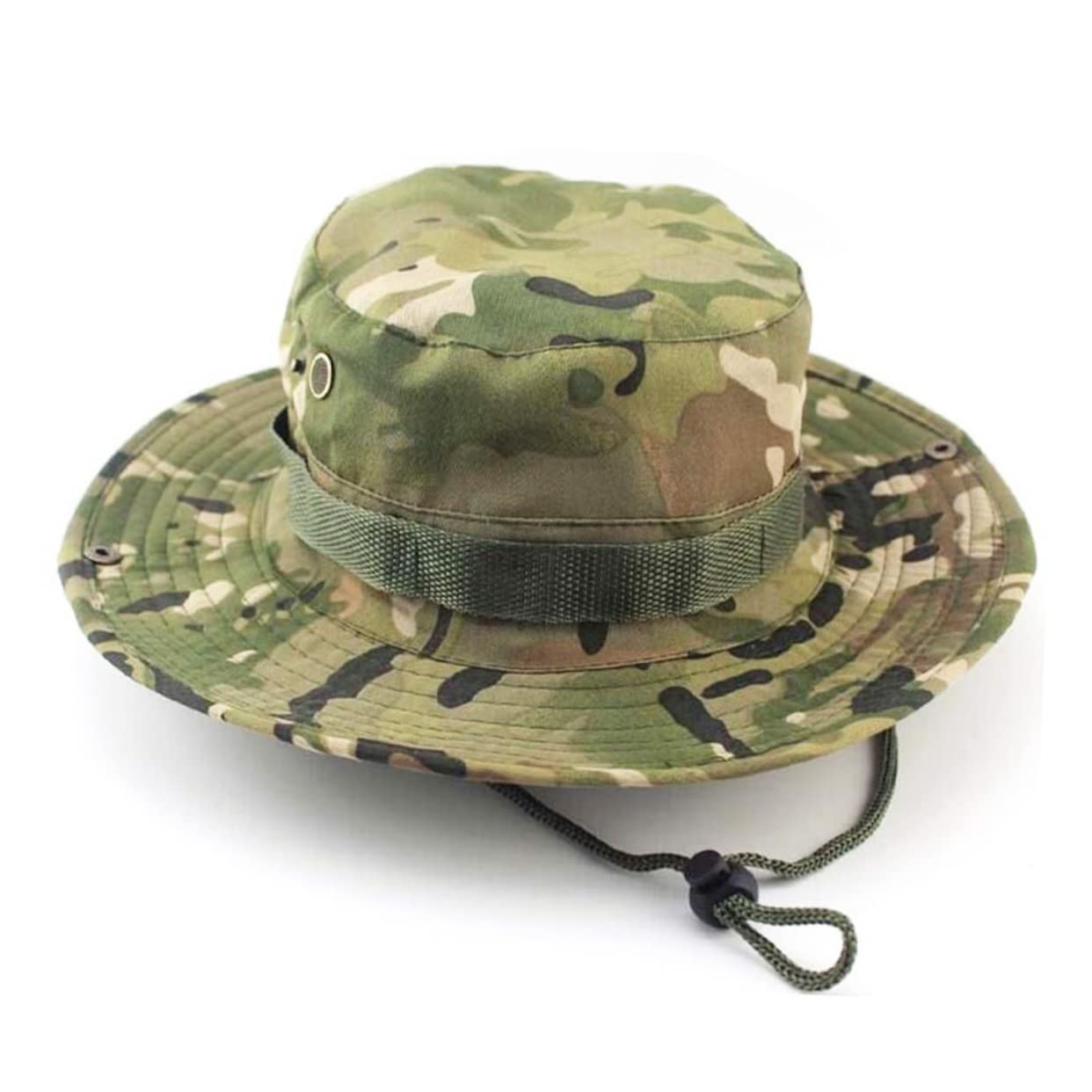 PRETYZOOM Boonie Hat Mesh Men's Camouflage Hat for Hiking Fishing Hunting Light Weight Adjustable Camo Ventilated Easy to Fold