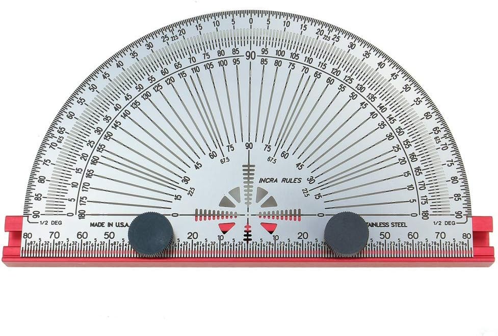 Incra Rules Metric 160 mm Precision Marking Protractor