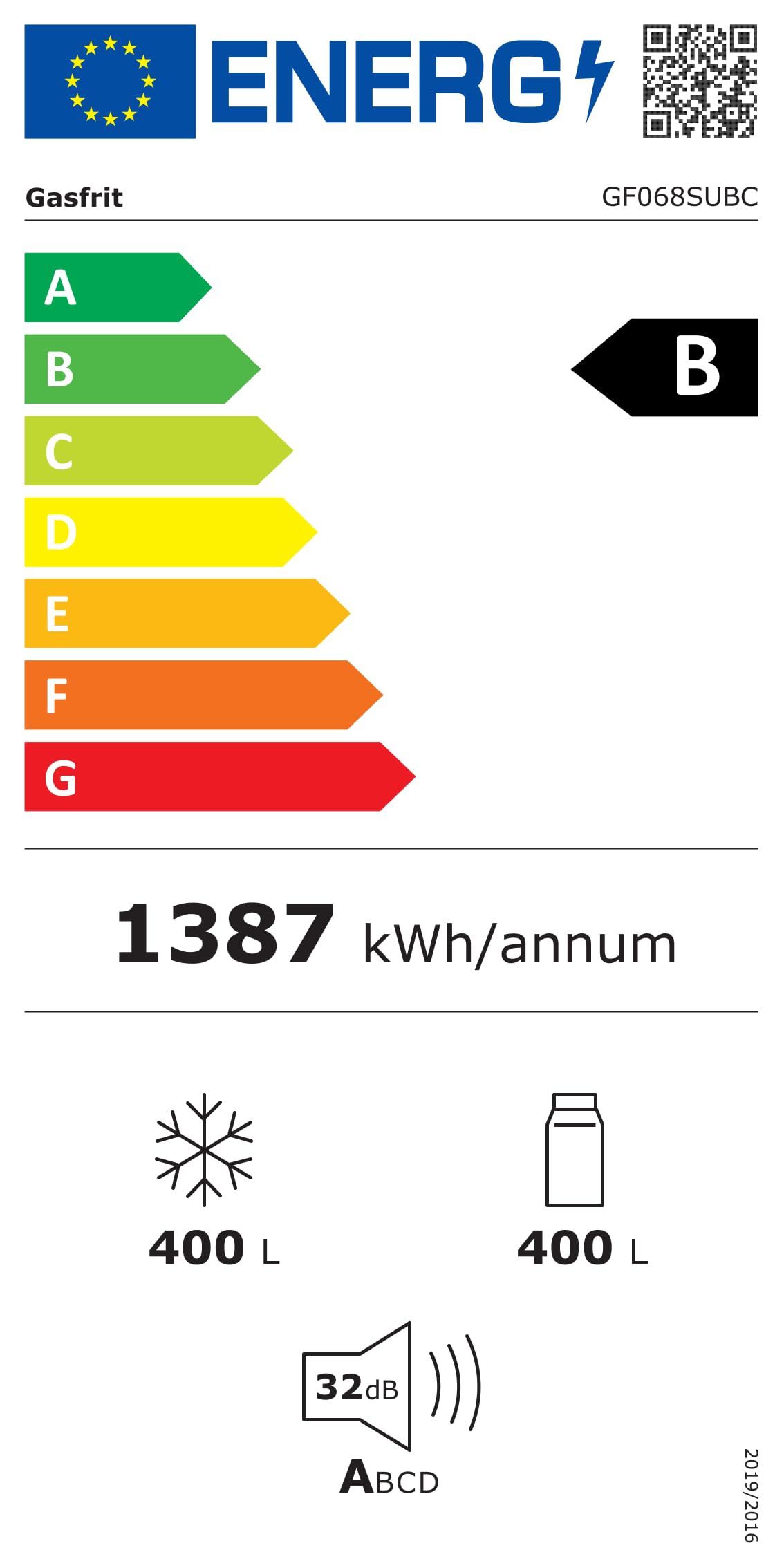 Armario Expositor Refrigerado Profesional | 1 Puerta Cristal, Sub-Zero, 450L, Luz LED Multicolor, Control Digital CAREL, Ventilado, Clase Energética B, Acero Inox Negro