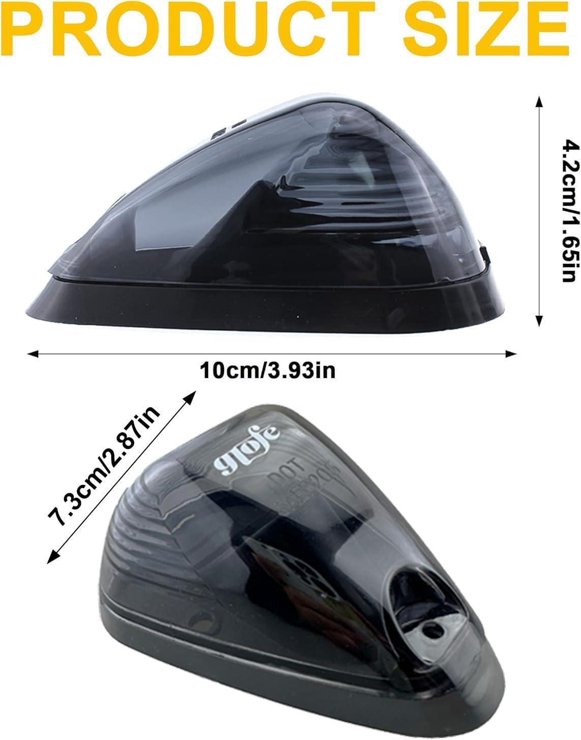 5X Black Smoke Lens Cab Roof Marker Running Lamps w/Pink Purple LED Lights Compatible with Ford F150 F250 F350 F450 F550 F650 F750 E150 E250 E350 1999-2016 Super Duty Pickup Trucks cab lights