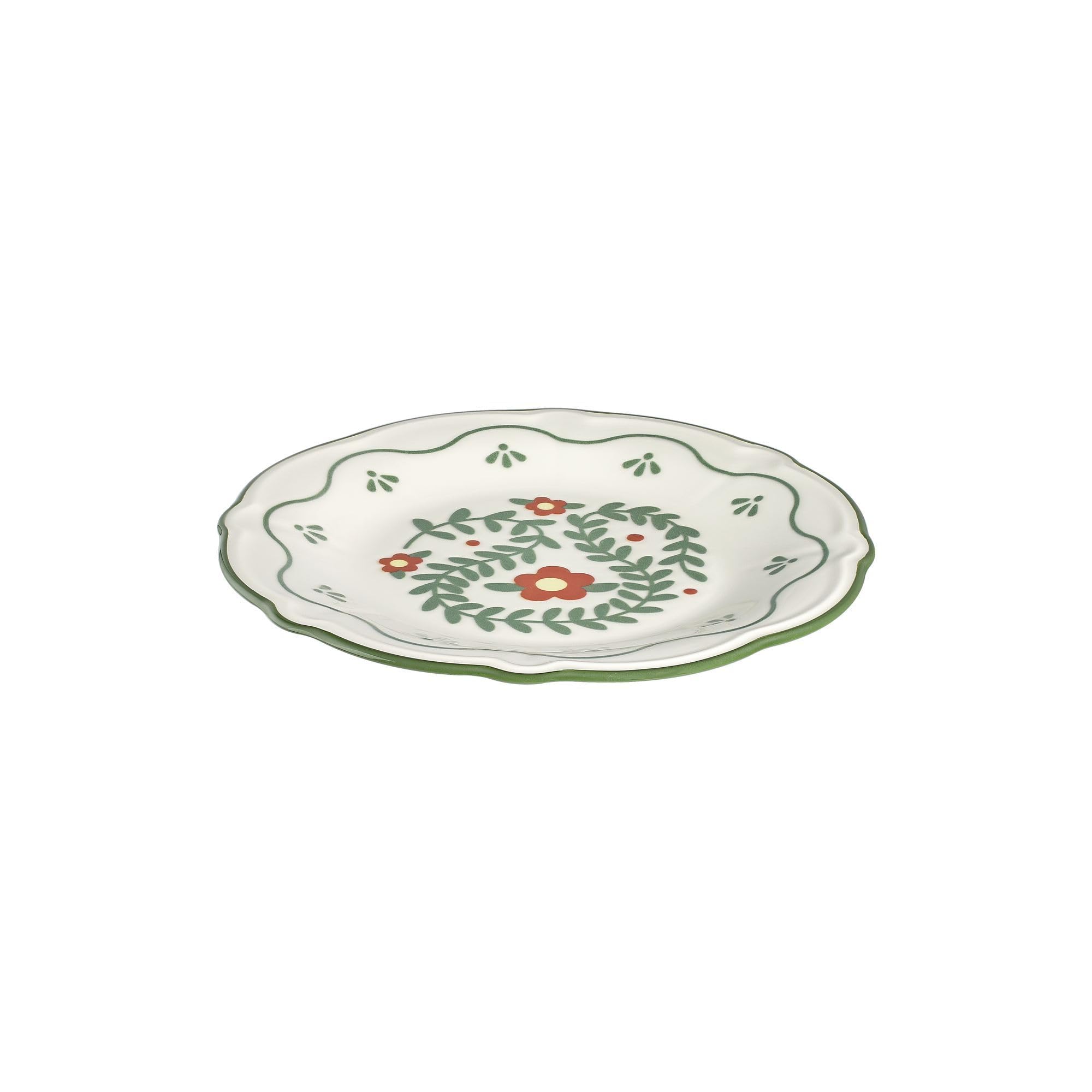 Elegancki 24-częściowy zestaw naczyń, 100% porcelana | Zawiera talerze do serwowania, talerze obiadowe, talerze deserowe i miski, idealny dla gości
