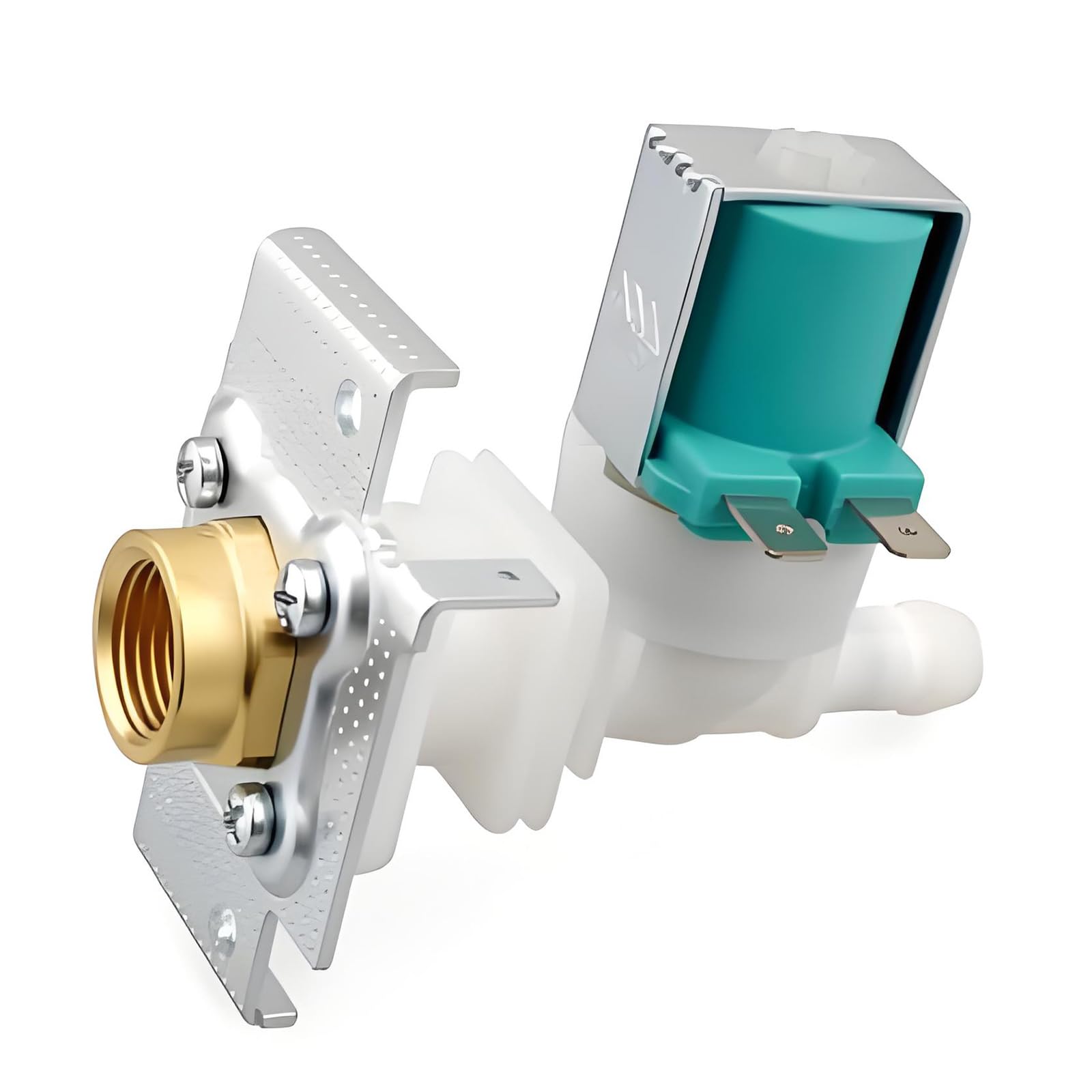 Zxfdsfdbnm Dishwasher Water Inlet Assembly 00425458 Replacement Part with Brass Threaded Inlet and Mounting Bracket for Dishwasher Water Supply Repair Kitchen Appliance Maintenance