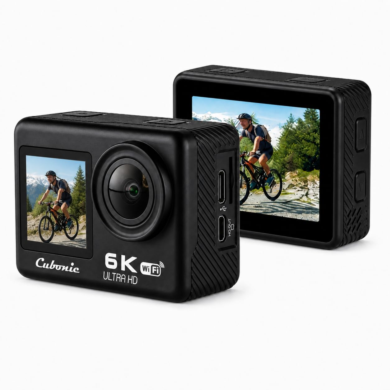 Sports Camera| 50MP Ultra HD Photo |170° Wide Angle Lens | EIS Stabilization | Waterproof 30M | WiFi Connectivity | Remote | Upto 256GB SD Card Support Vlogging(6K Dual Screen Action Camera)-image-20