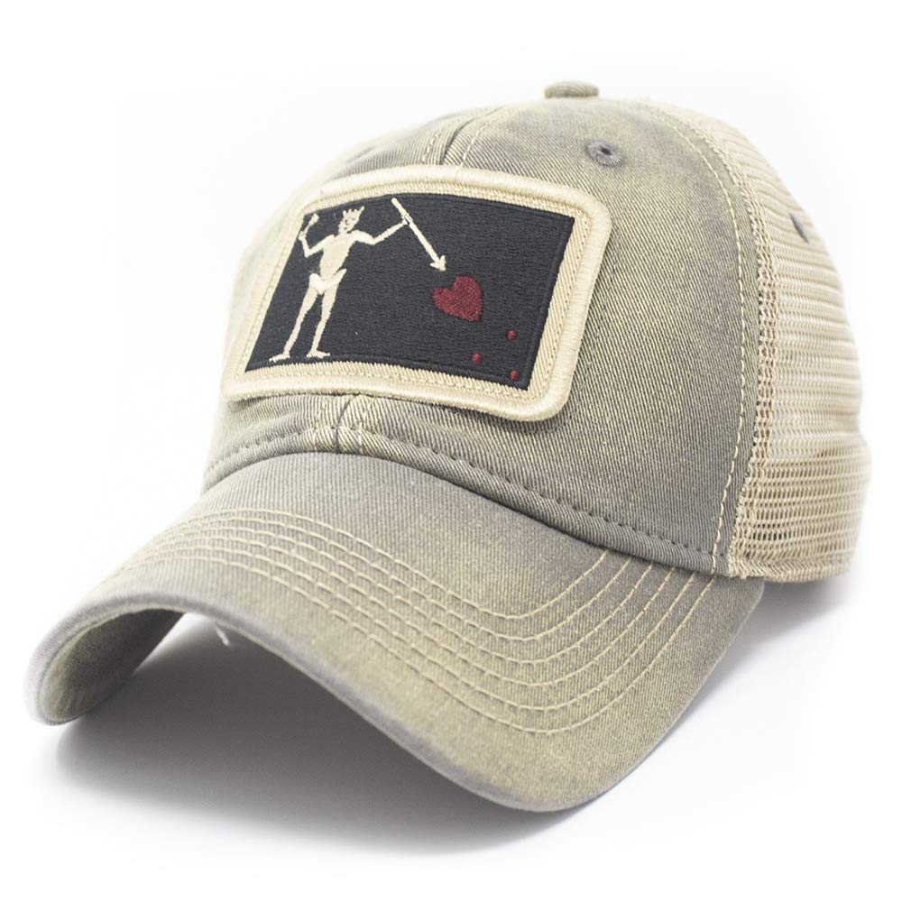 Sponsored Ad - State Legacy Revival Blackbeard Pirate Flag Trucker Hat, Drifter Gray