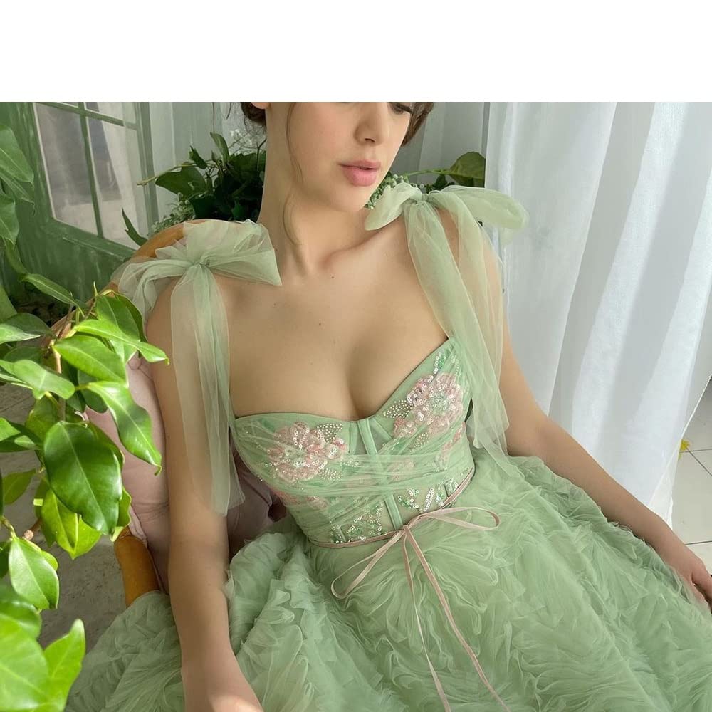 Amazon.co.jp: ZSQAW 特別なミント グリーン チュール ウエディング