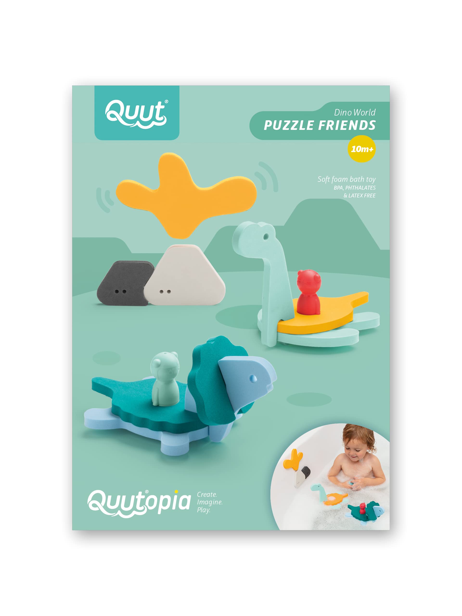 Quut Multicoloured World Of Dinosaurs 3D Puzzle