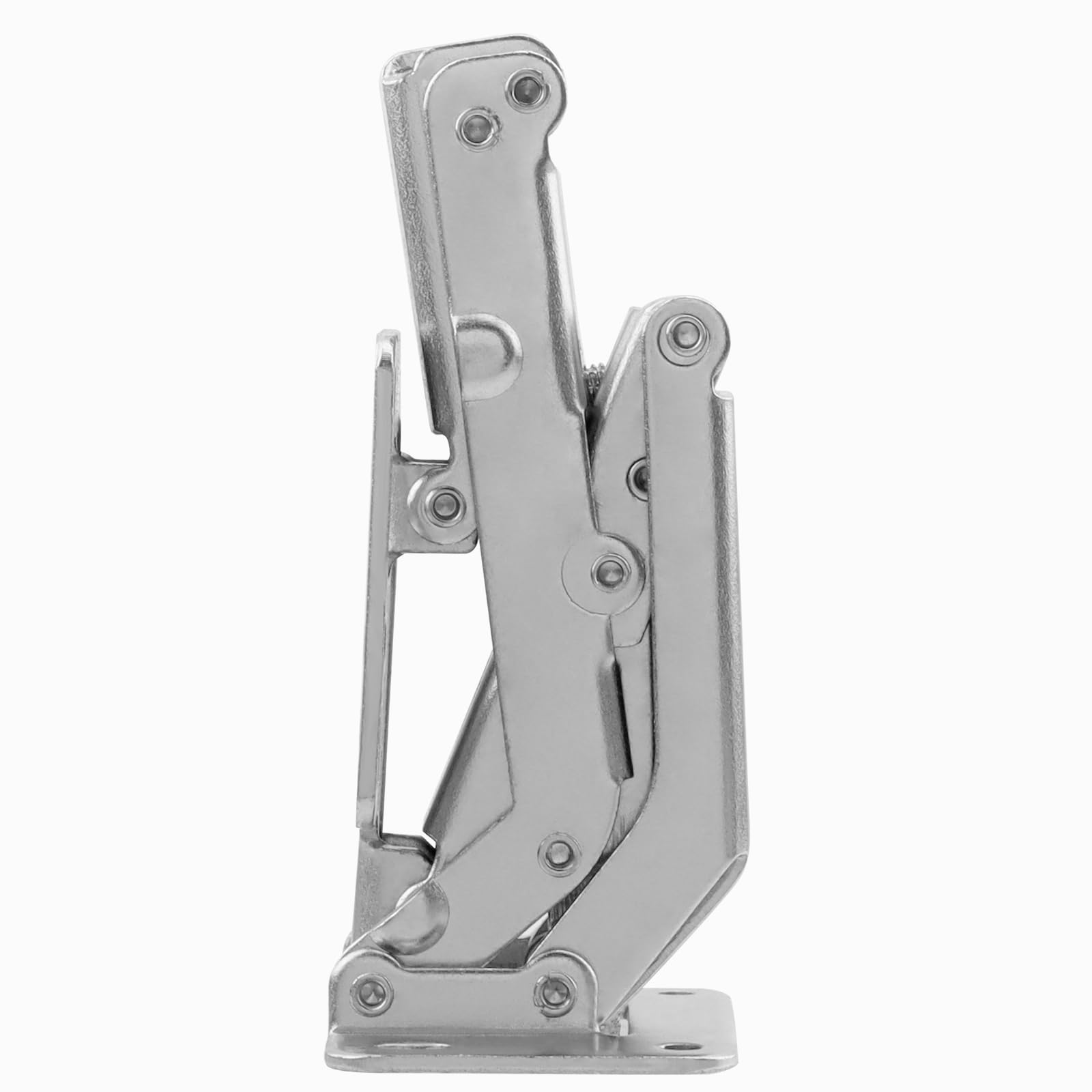 PUCSIQ Steel 2 x Screw-on Cabinet Door Hinges, 170 Degree, Silver, Cold-rolled, Door Mount, 2.0 count, Model PUCSIQ23080108 - Image 3