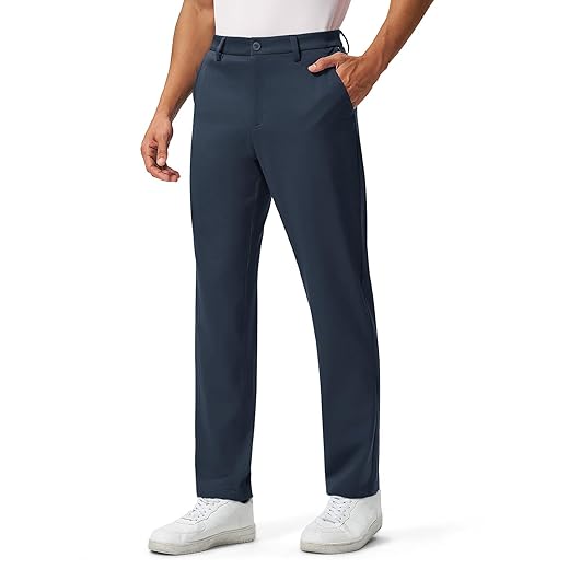 TBMPOY Calça masculina de golfe elástica para trabalho, 76 cm/81 cm/86 cm, secagem rápida, leve, casual, para viagem, com 4 bolsos