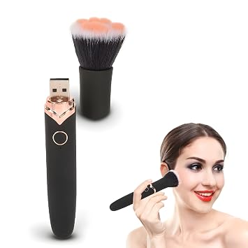 2022 New Electric Rotating Makeup Brush, 10 Gears Adjustable Rechargeable Brush, Portable Massage Brush for All Skin Types