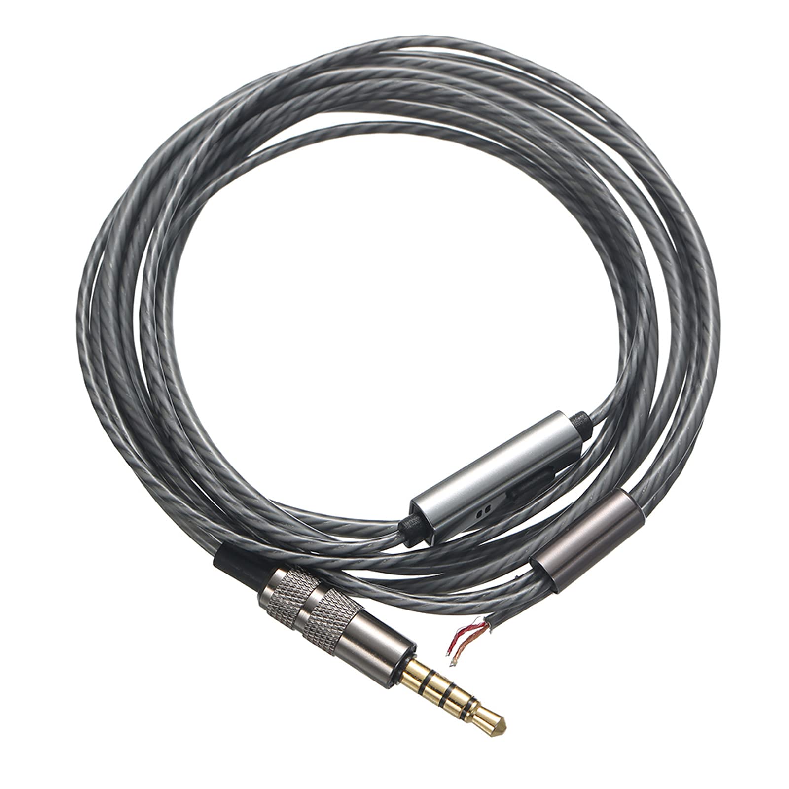 DIY Earphone Cable with Mic Pure Copper Wire Replacement 3.5mm Male Jack to Bare End Headphone Cable Semi-finished Headset Cable for Cable Repair-image-46