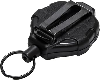 KEY-BAK Ratch-It Retractable Anti-Theft Phone Tether with Belt Clip and Universal Smartphone Case Connection Black